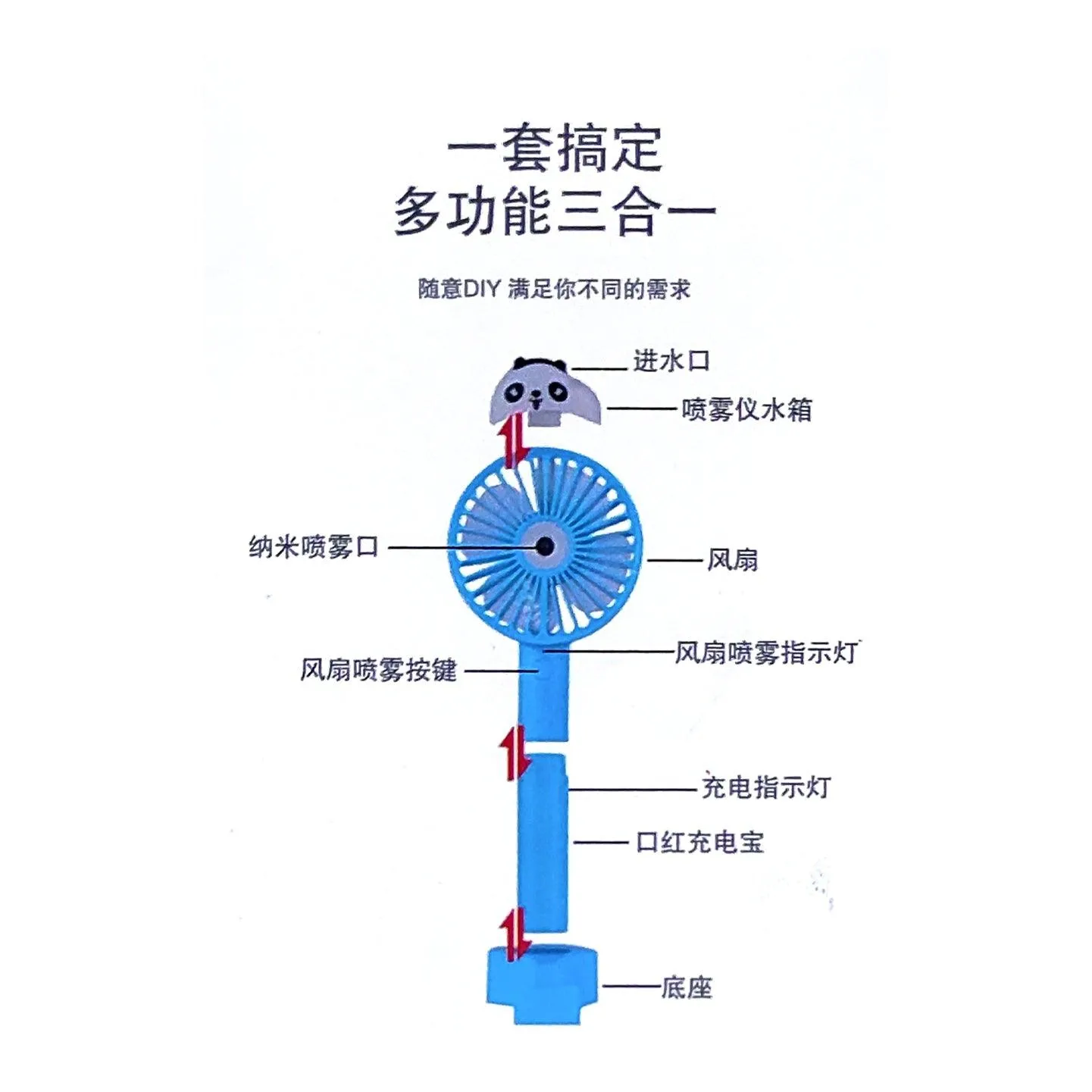 Mini Portable Humidification Cool Fan - X068