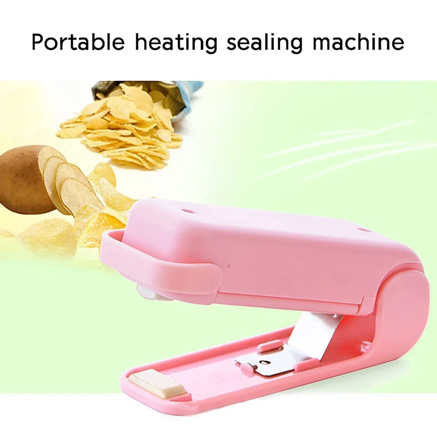 Mini Sealing Machine Plastic Bag Sealer Portable Mini Super Seal Packing Plastic Bag Tool Sealing Machine Hand Held Heat (1Pc)