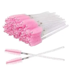 Miosh Disposable Mascara Wands Spoolies 50PCS - Pink