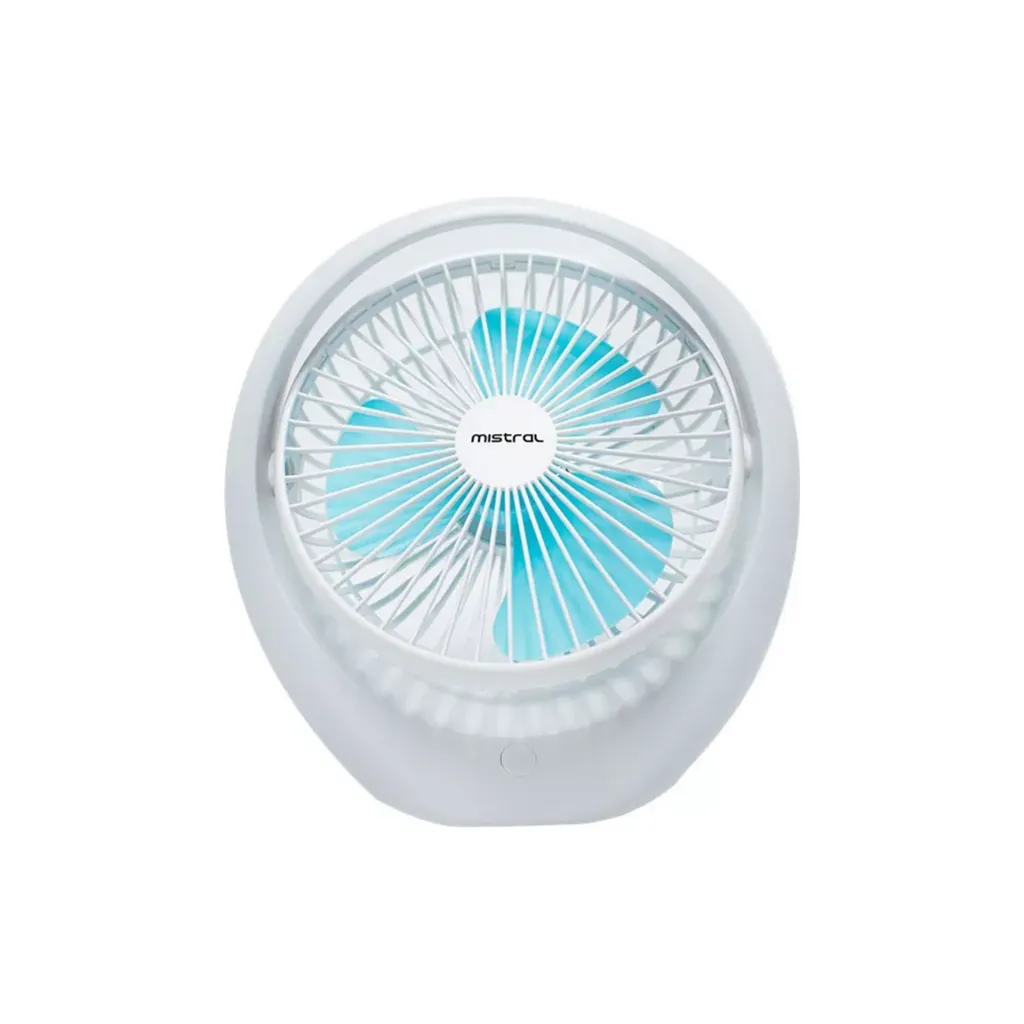 Mistral MRF65 (Random Colours) 3 Wind Speed Mini Rechargeable Fan