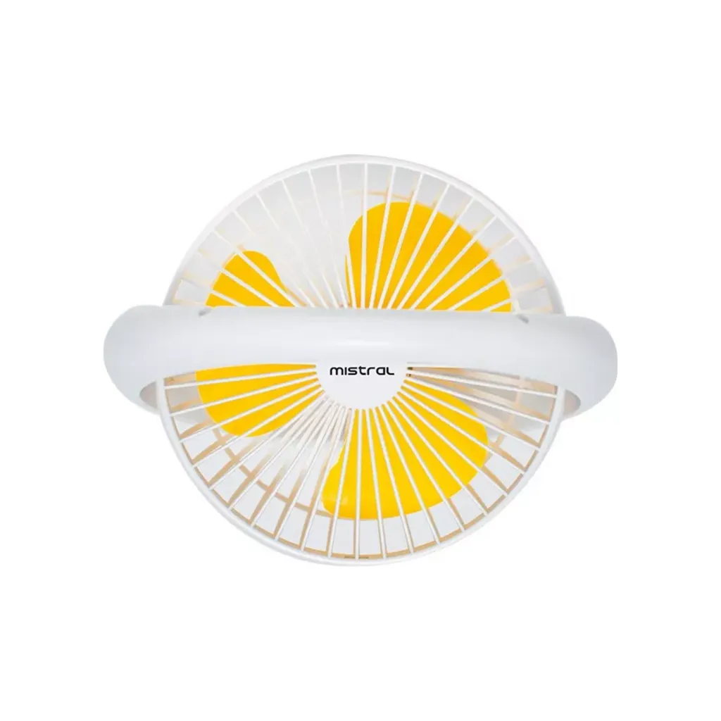 Mistral MRF65 (Random Colours) 3 Wind Speed Mini Rechargeable Fan