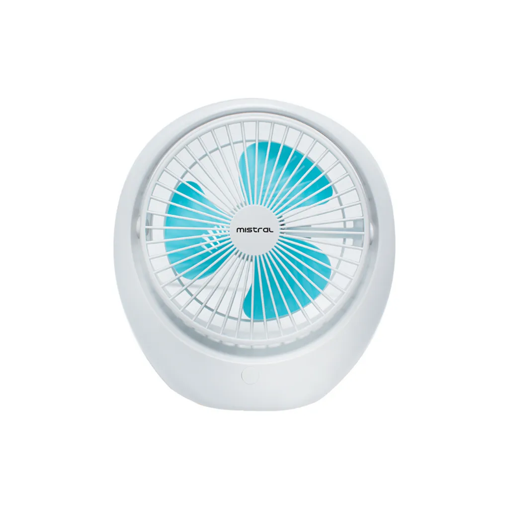 Mistral MRF65 (Random Colours) 3 Wind Speed Mini Rechargeable Fan