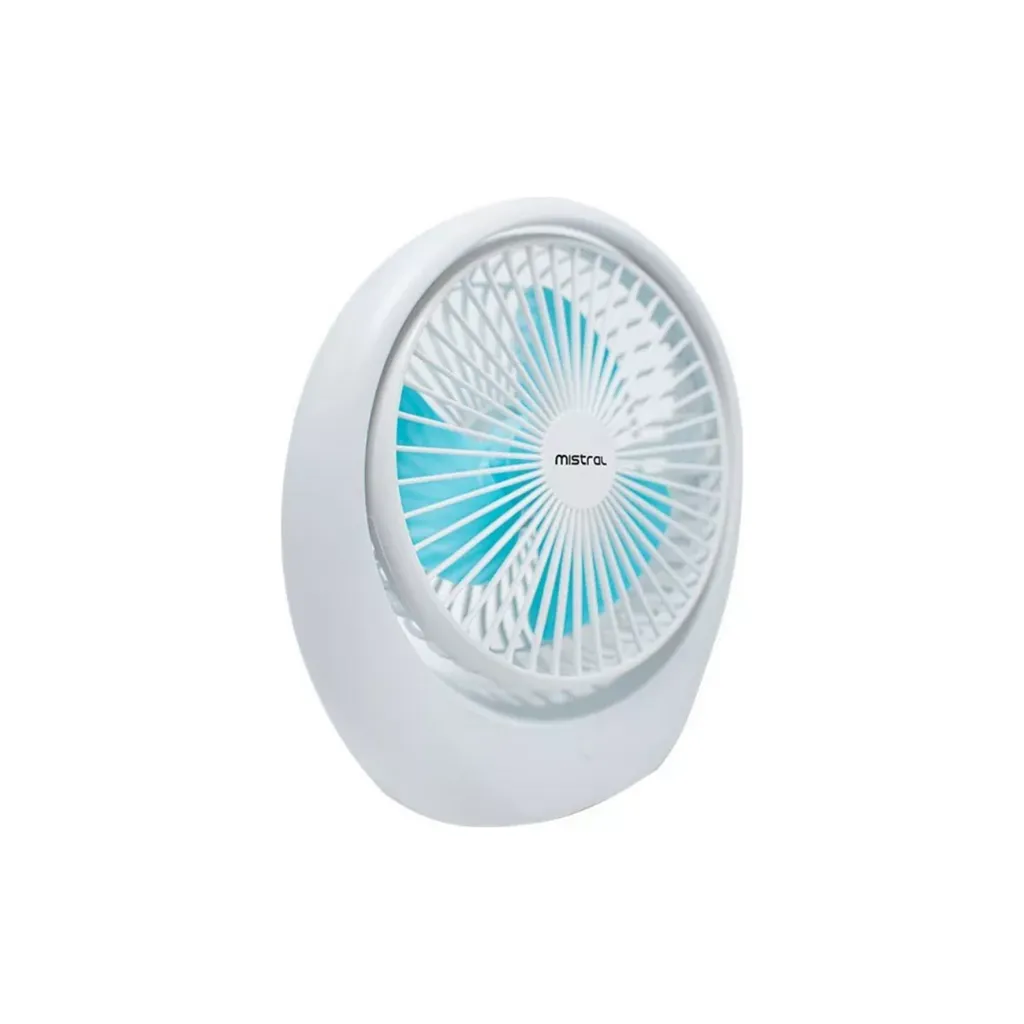 Mistral MRF65 (Random Colours) 3 Wind Speed Mini Rechargeable Fan