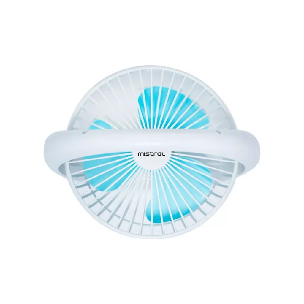 Mistral MRF65 (Random Colours) 3 Wind Speed Mini Rechargeable Fan