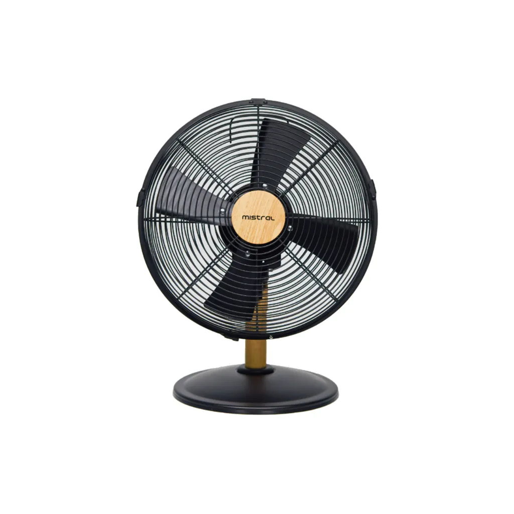 Mistral MTF1215M 12 Inch 3 Speed Rotary Switch Wooden Table Fan