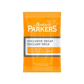 Mother Parkers Exclusive Blend Decaf Coffee, 64 Packets