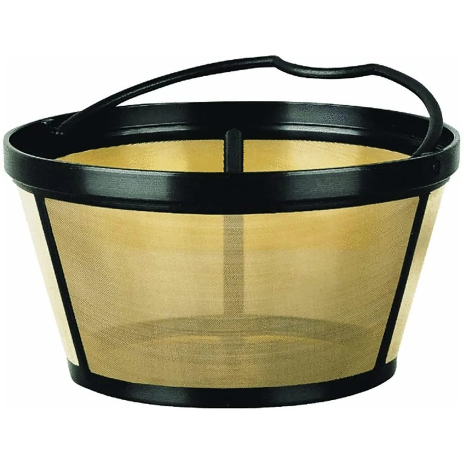 Mr Coffee Basket-Style Gold Tone Reusable Coffee Filter, 12 Cup