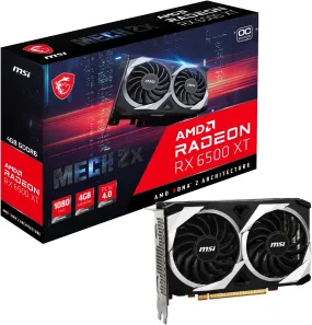 MSI Graphic Card RX 6500XT MECH 2X 4GB OC