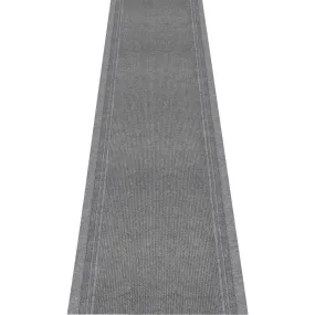 Multy Home Tracker 26 In. x 60 Ft. Gray Carpet Runner, Indoor/Outdooor