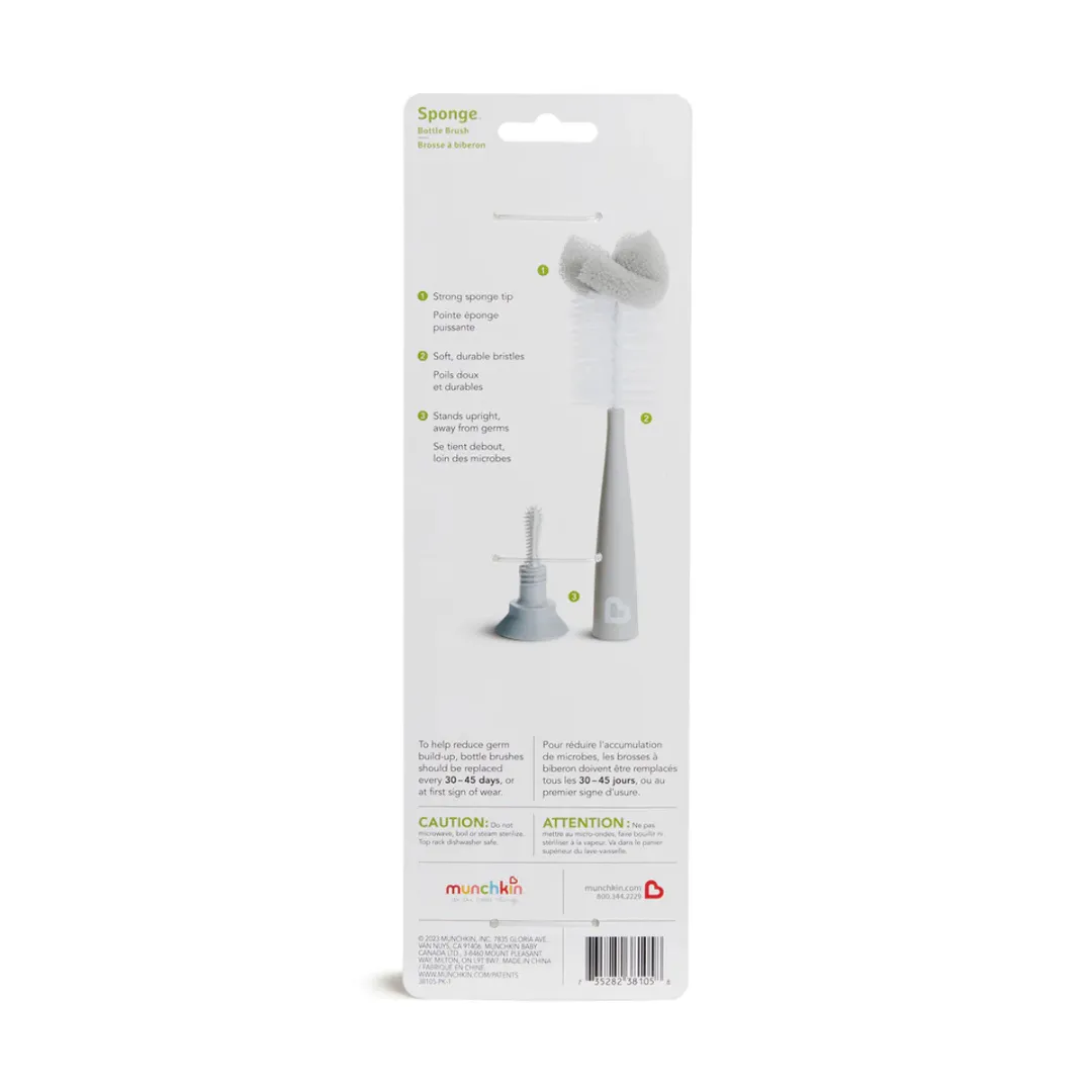 Munchkin Sponge™ Bottle Brush Grey