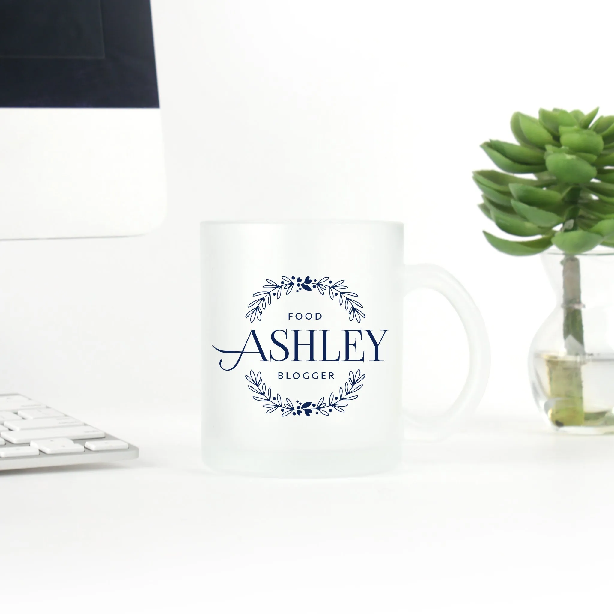 Name and Wreath Custom Mug