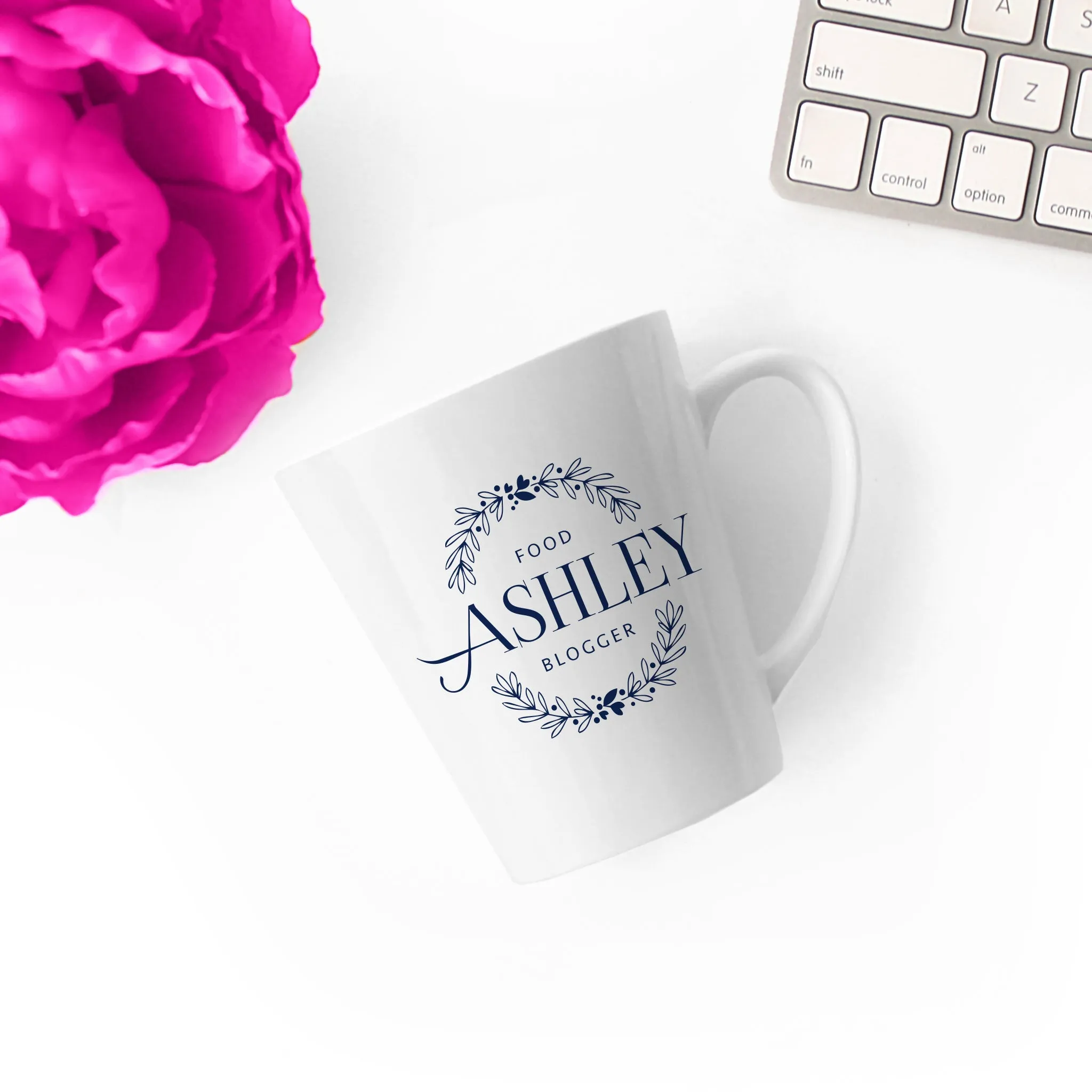 Name and Wreath Custom Mug