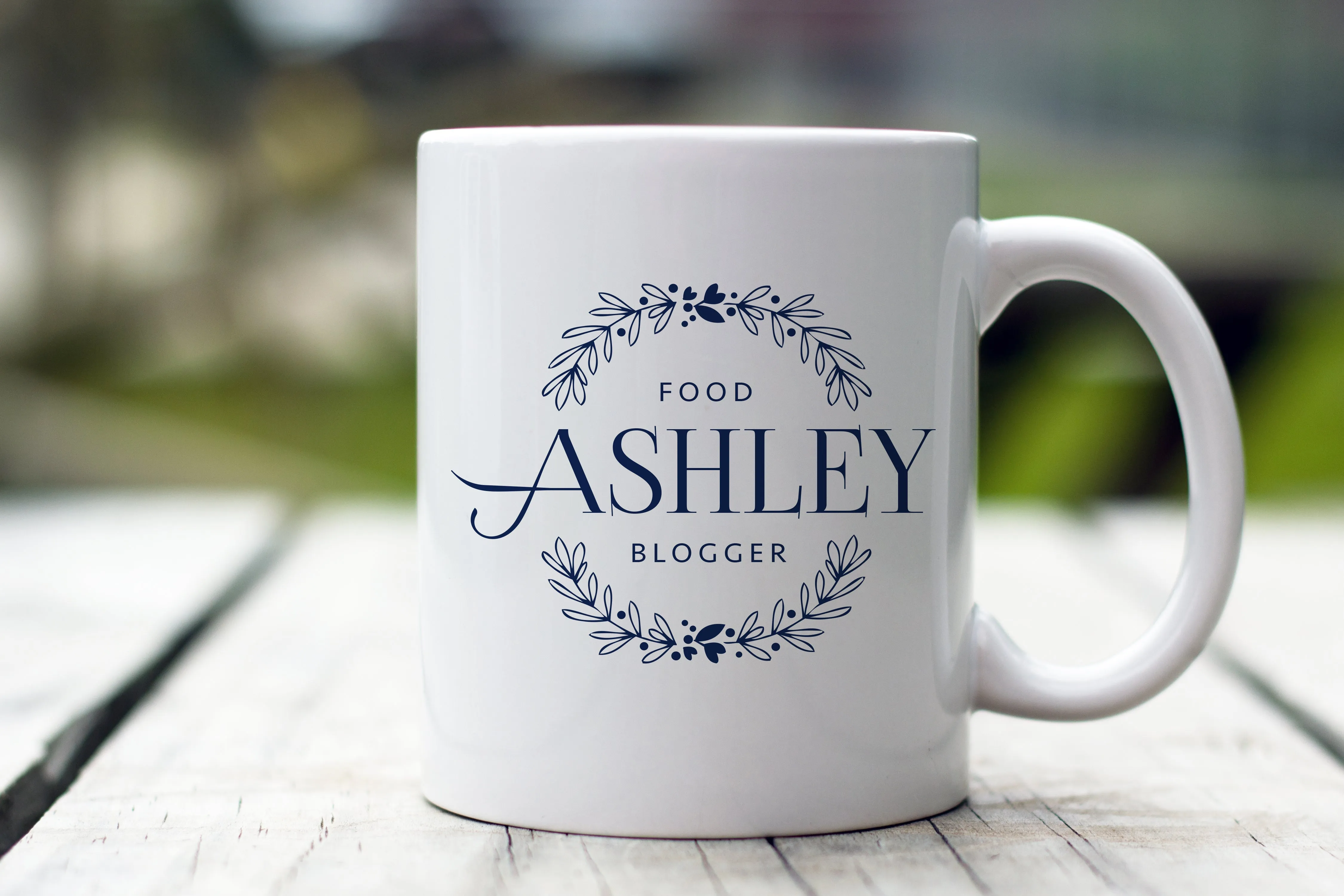 Name and Wreath Custom Mug