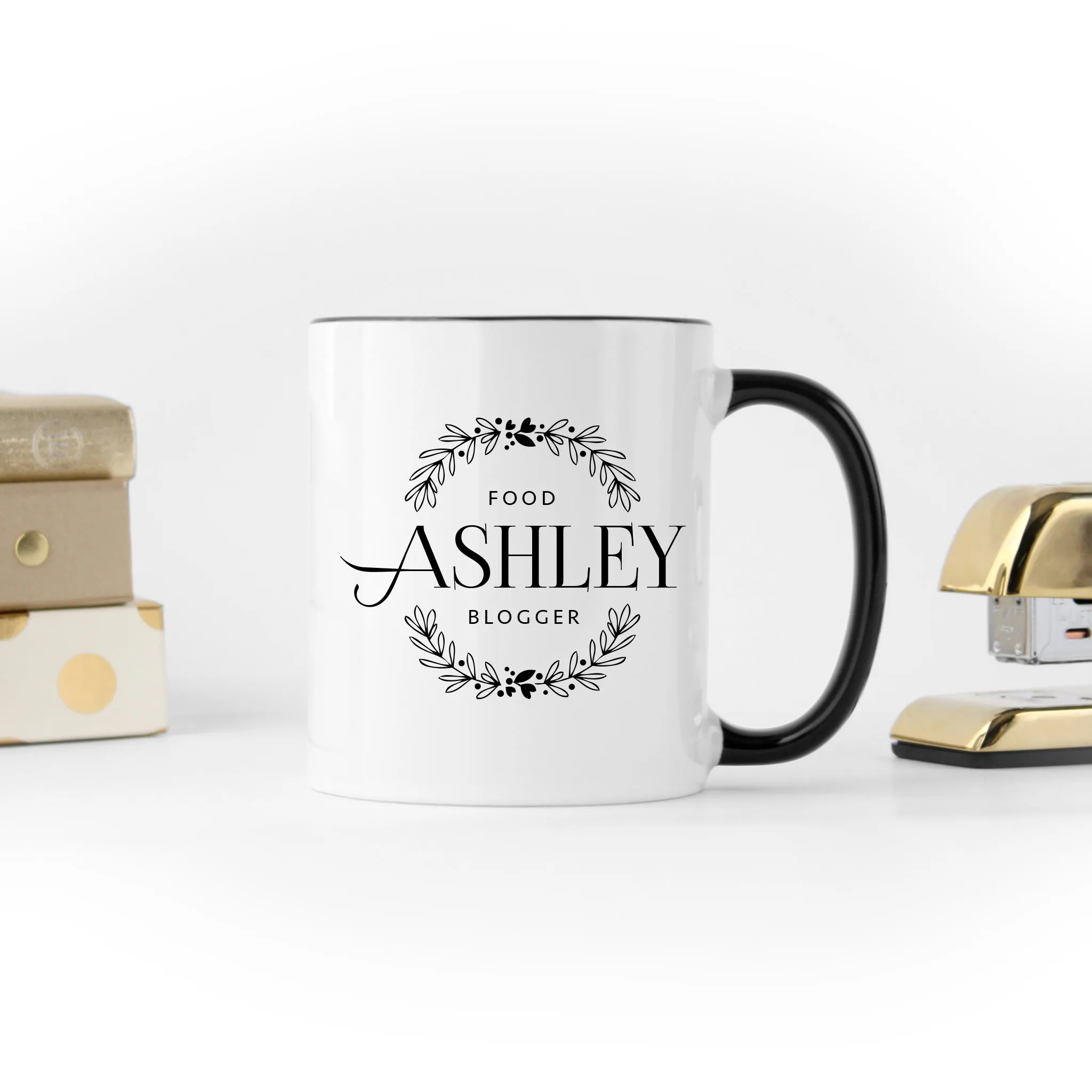 Name and Wreath Custom Mug