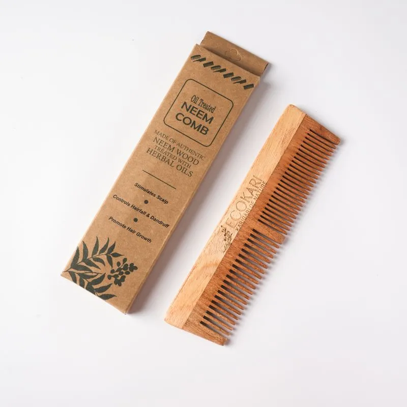 Natural Neem Wooden Combs Set (3 pcs)