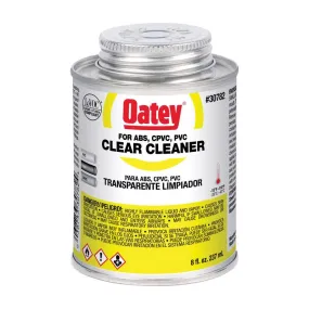 Oatey Clear Cleaner For ABS/CPVC/PVC 8 oz