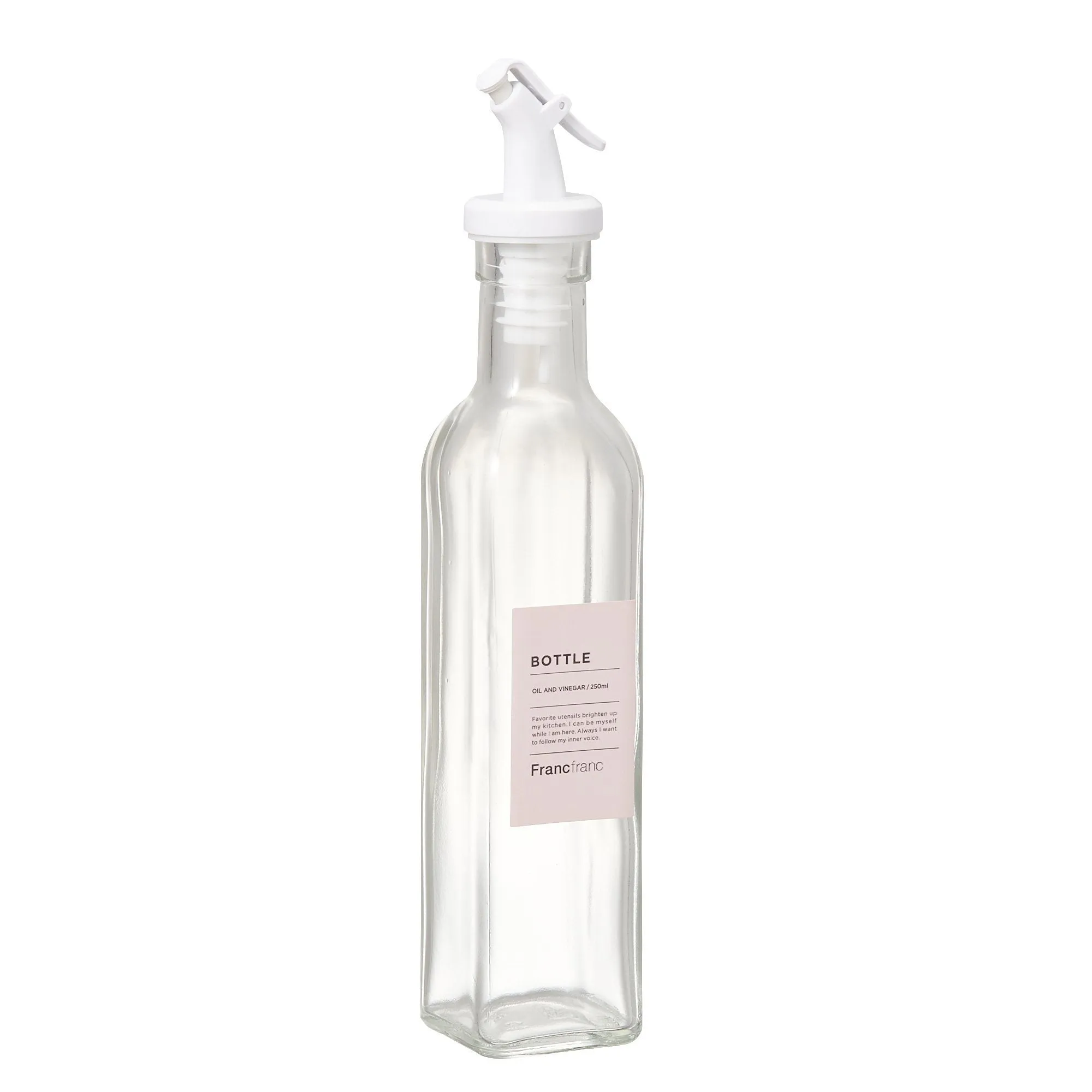 Oil&Vinegar Bottle L Wh