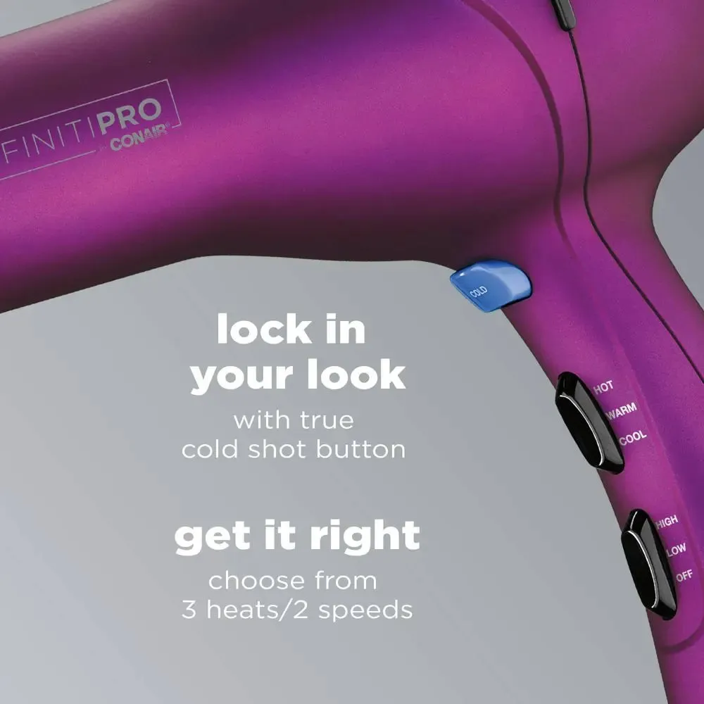 Open Box - Infiniti Pro by Conair Magenta Soft Touch AC Motor Dryer