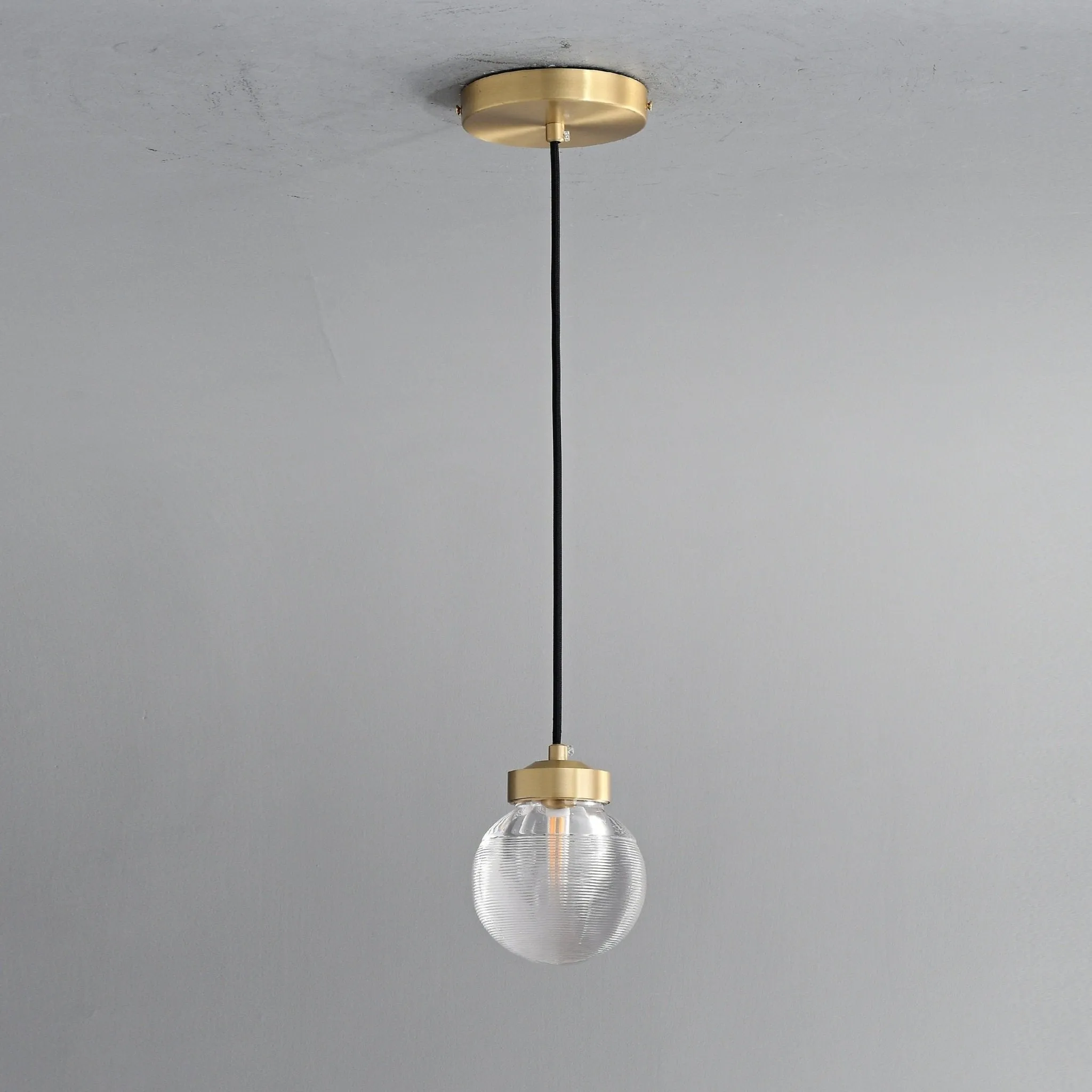 ORBIS Brass Single Pendant