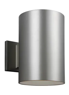 Outdoor Cylinders Collection - Large LED Wall Lantern | Finish: Painted Brushed Nickel - 8313997S-753