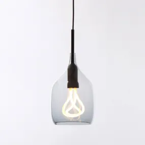 Outlet Vessel pendant - Black fitting, Clear