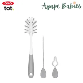 OXO Tot Water Bottle & Straw Cup Cleaning Set - Grey