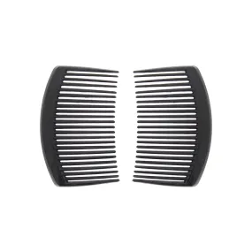 Pair of 8.5cm Black Combs