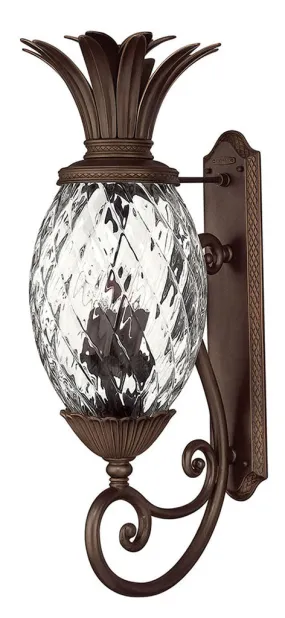 Plantation Large Wall Mount Lantern in Copper Bronze