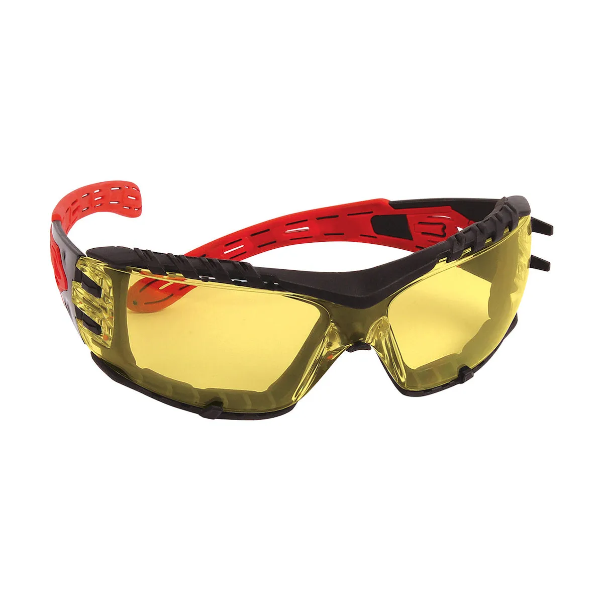 Protective Glasses - Dynamic Volcano Plus™ Rimless Red Temples Foam Padding & 4A Coating EP675GC / EP675GC