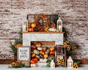 Pumpkin Mantel