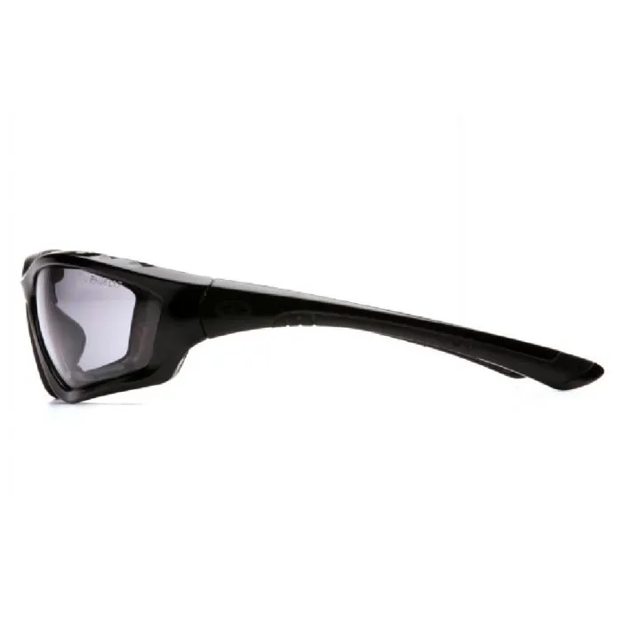 Pyramex Accurist SB8725DTP Safety Glasses Light Gray Anti Fog Lens Black Padded Frame, One Size, 1 Each