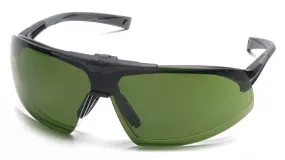 Pyramex SB4960STP Onix Plus™ Black Safety Glasses W/ Clear Anti-Fog Bottom Lens/ 3.0 IR Filter Flip Lens Lens (12 each)