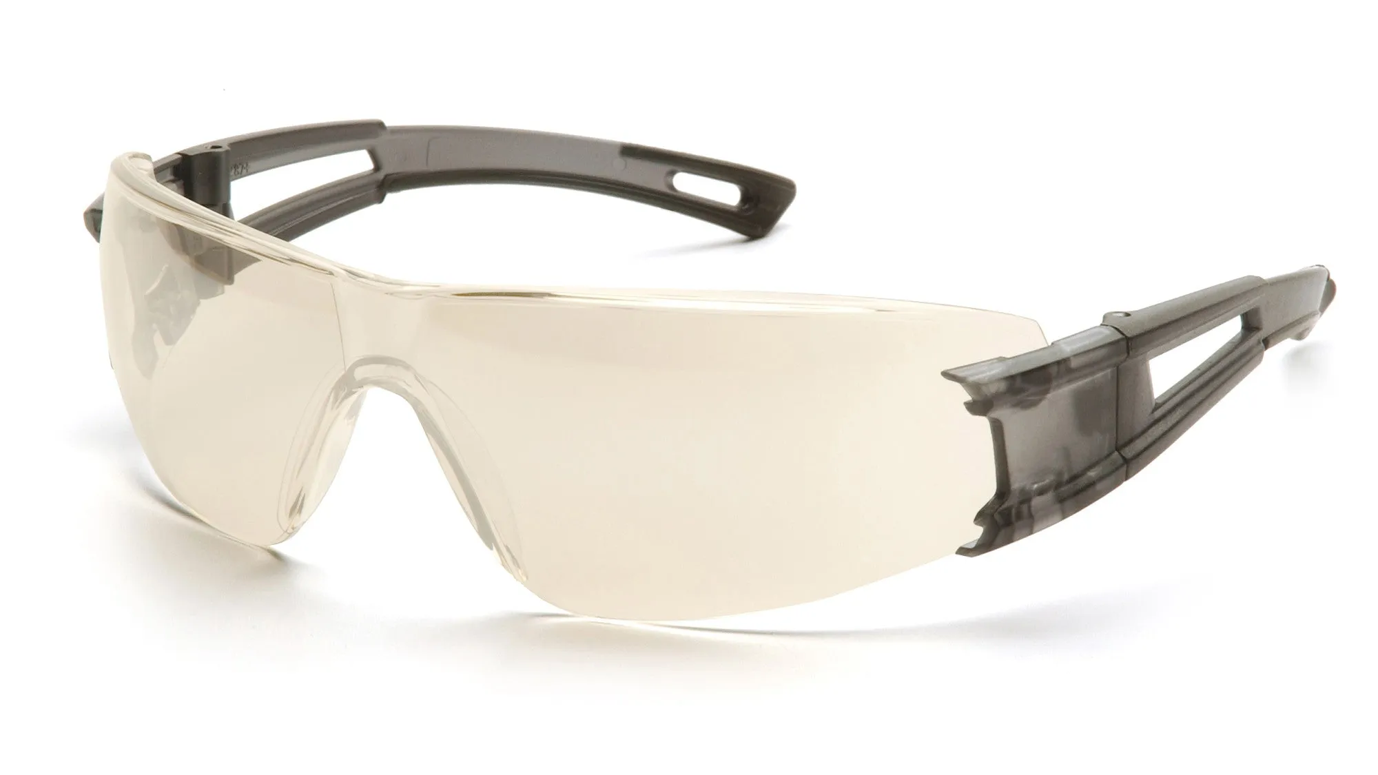 Pyramex STG5980S Endeavor Translucent Gray Temples Safety Glasses W/ Indoor/Outdoor Mirror Lens (12 each)