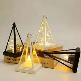 Pyramid Lantern Shaped Led Candle Lights | Home Decor