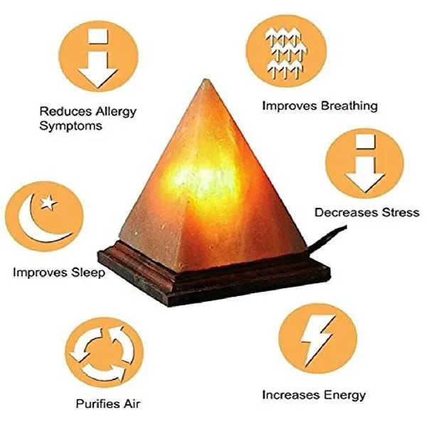 Pyramid Shape Salt Lamp