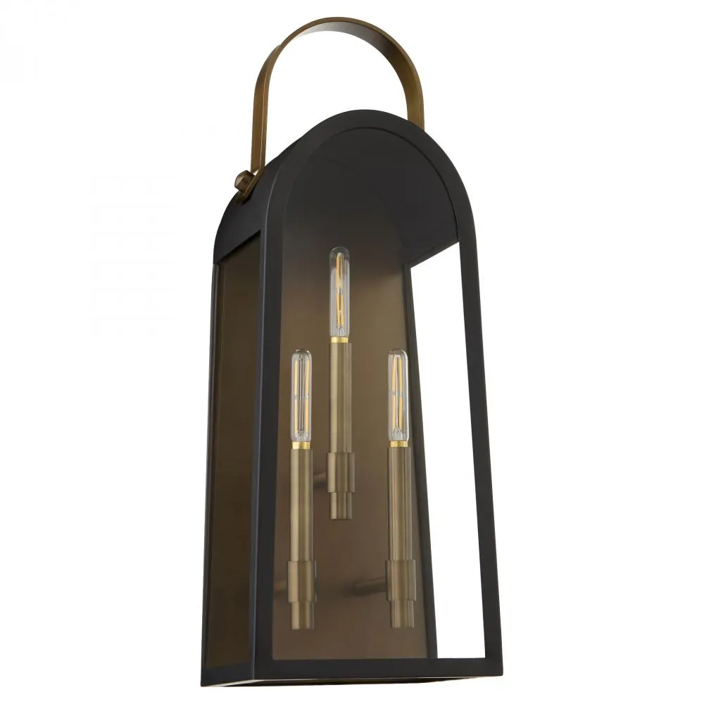 Quorum International RAYMOND 72-25-5982 Exterior - Matte Black With Aged Copper