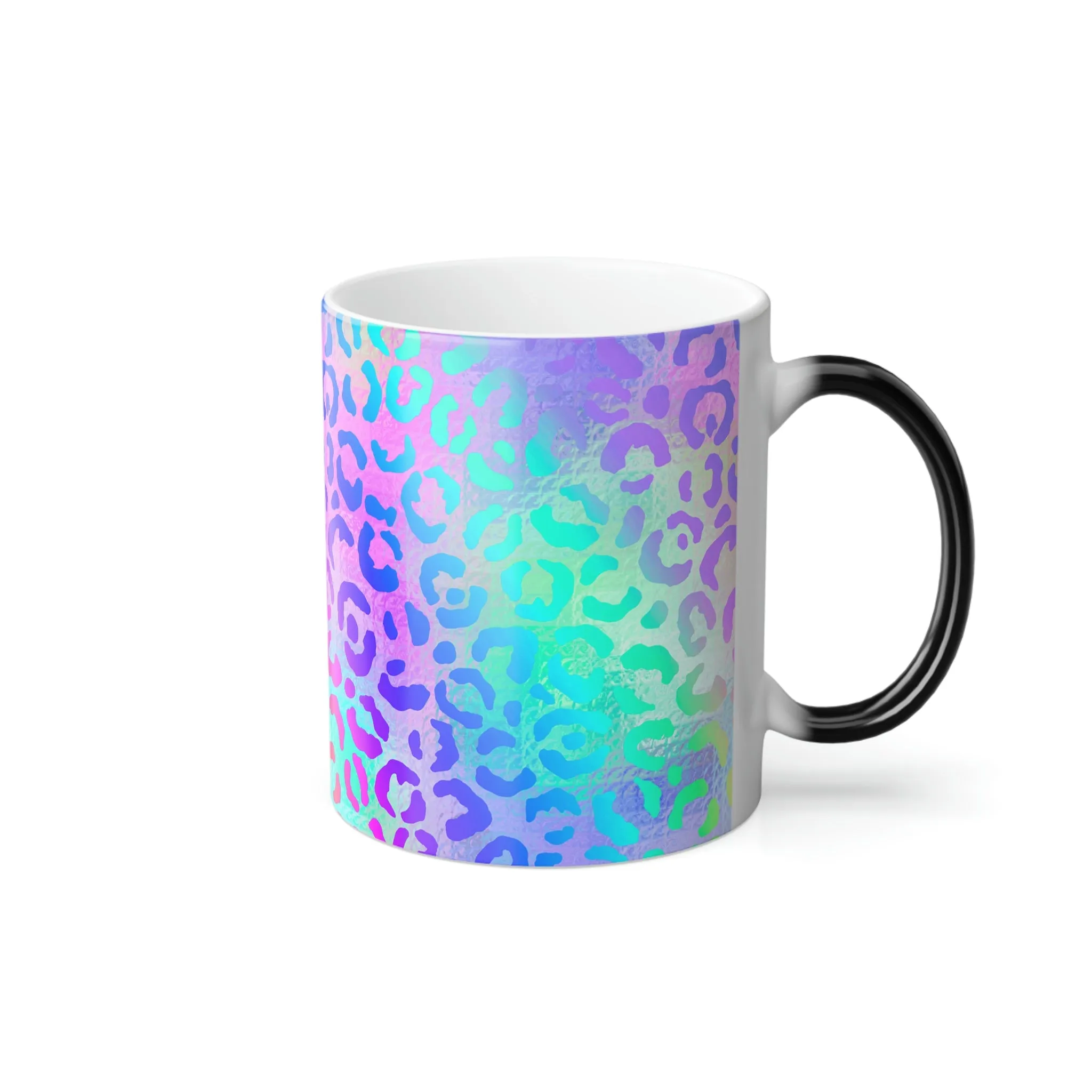 Rainbow leopard print 11oz Color Morphing Mug