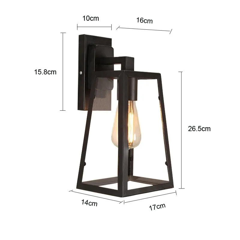 Retro Outdoor Wall Lantern - Vintage Lights