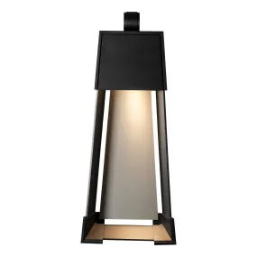 Revere Medium Outdoor Sconce in Coastal Black with Coastal Burnished Steel Accent