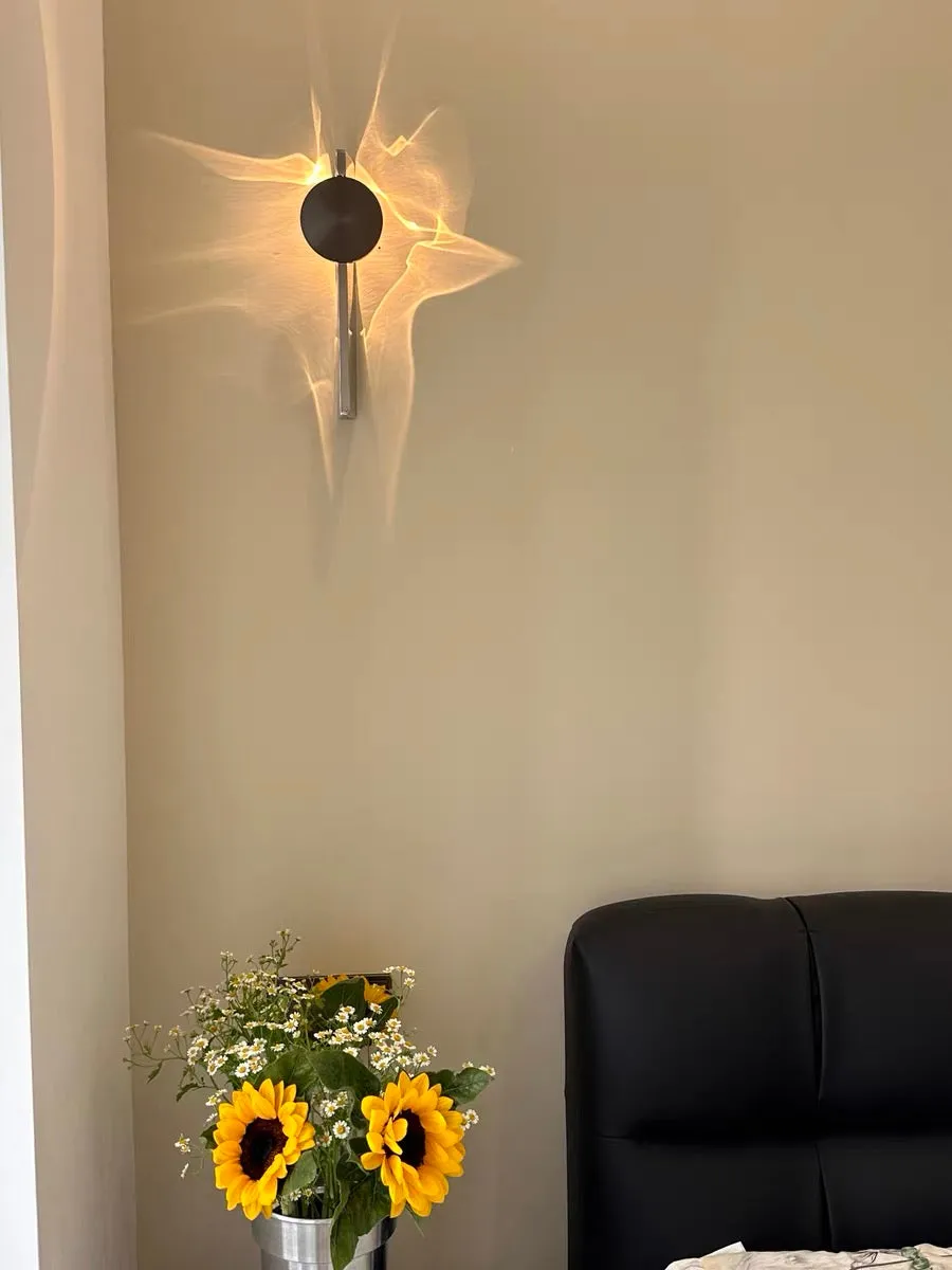 Ripple Rotating Ambient Wall Sconce for Bedroom