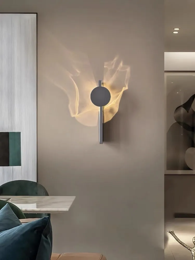 Ripple Rotating Ambient Wall Sconce for Bedroom