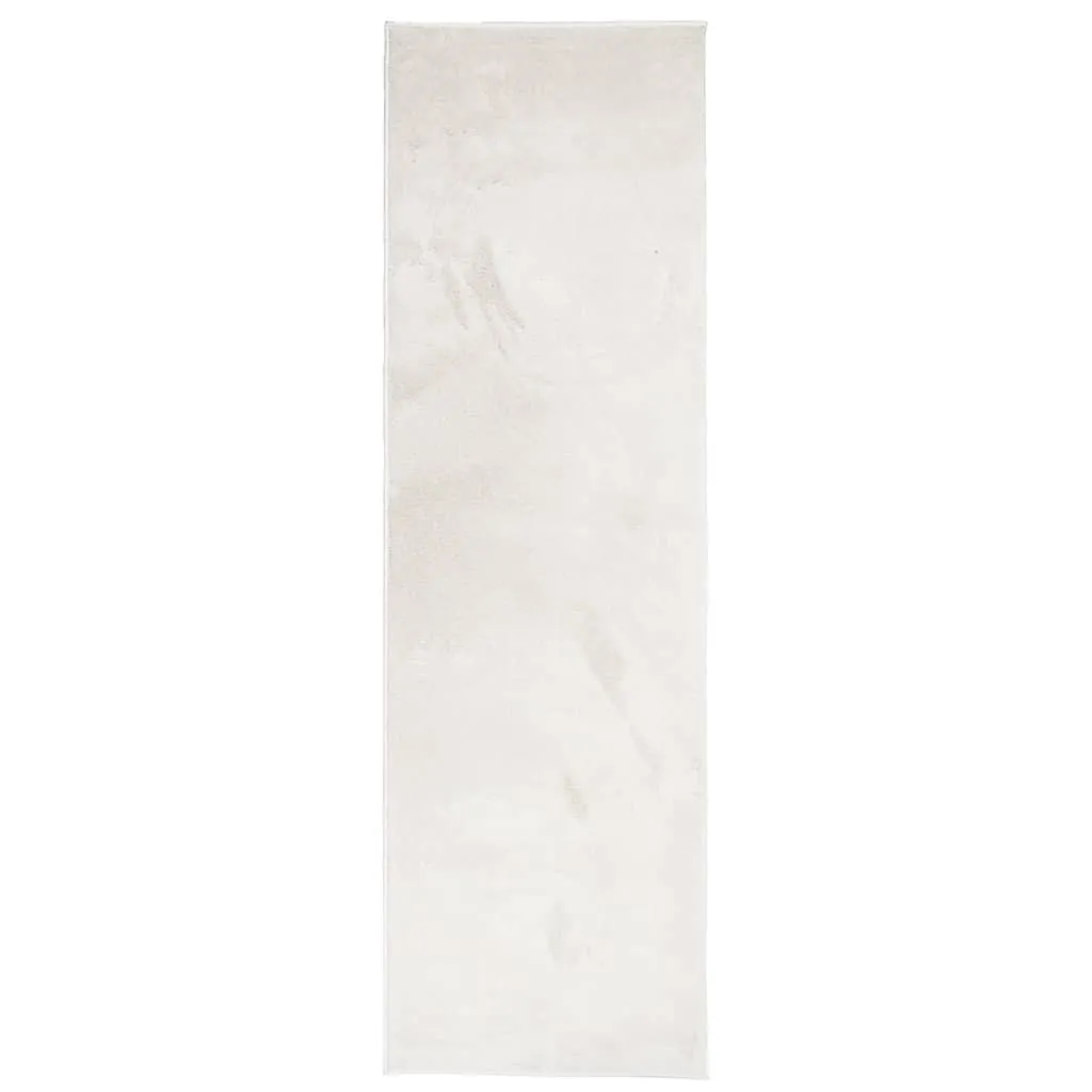 Rug OVIEDO Short Pile Beige 80x250 cm