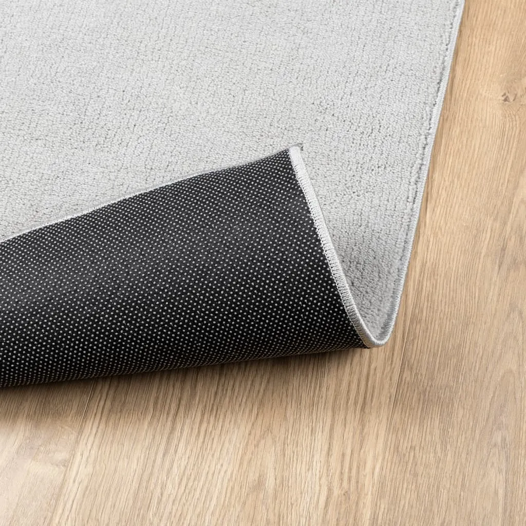 Rug OVIEDO Short Pile Grey 80x200 cm