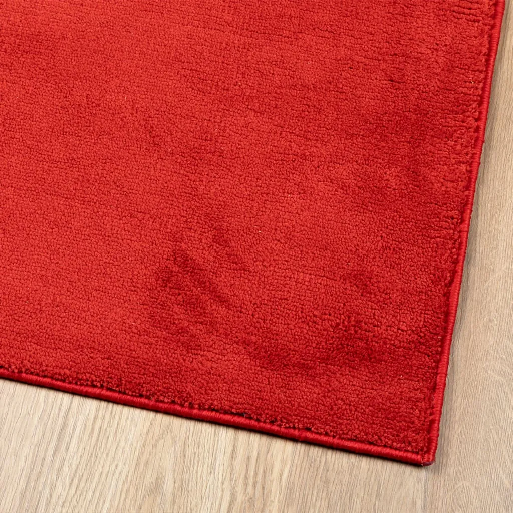 Rug OVIEDO Short Pile Red 140x200 cm