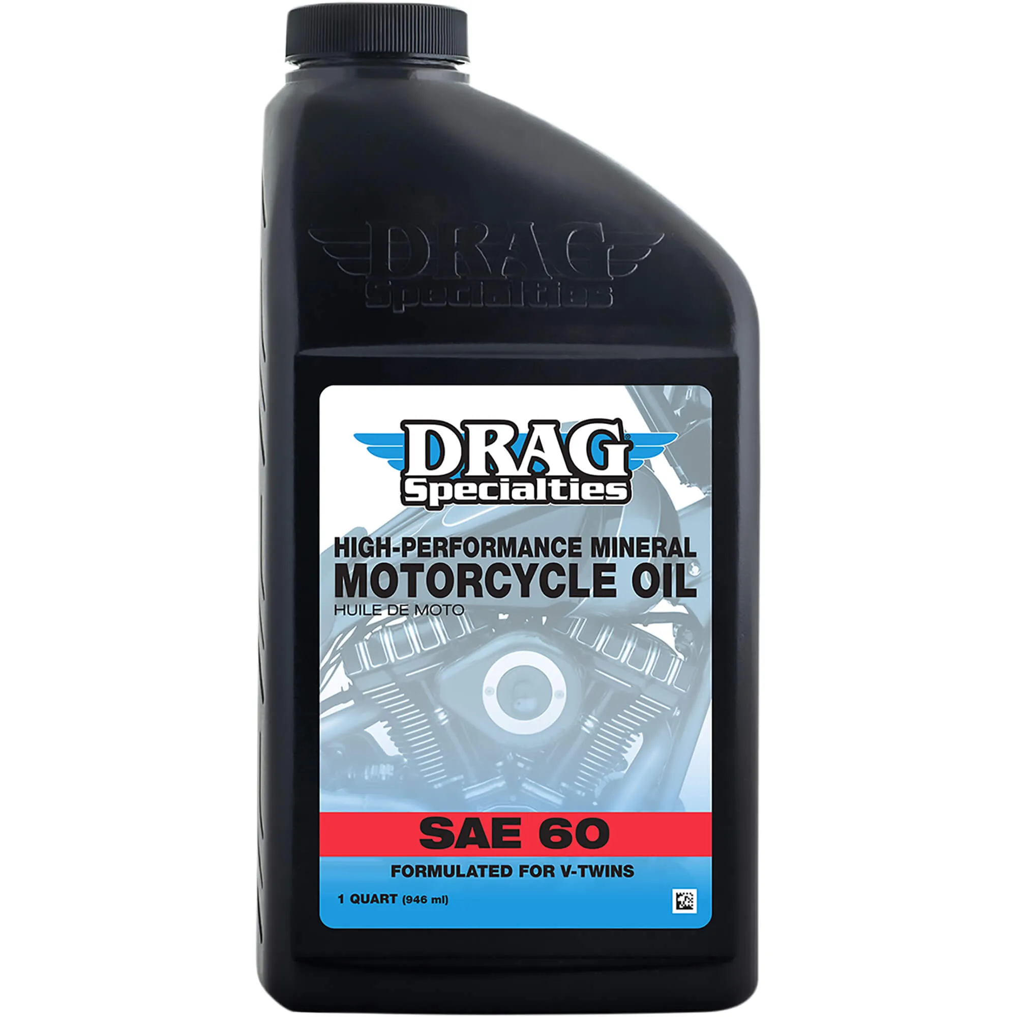 SAE 60 High-Performance Mineral Motorcycle Oil - 1 quart