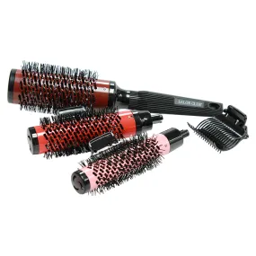 Salon Club Freestyle Removable Barrel Brush Set(Barrel 25MM,32MM,43MM)