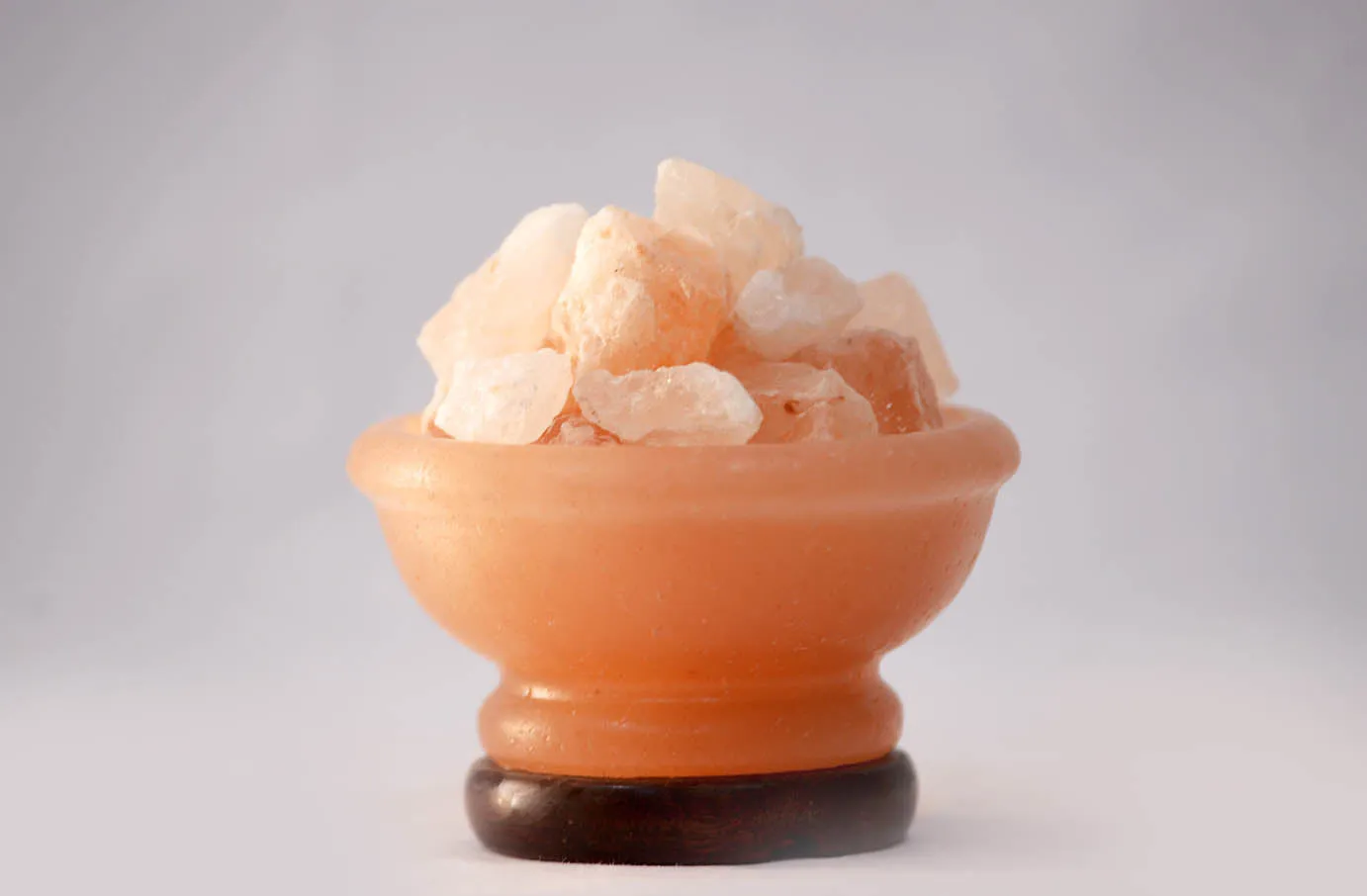 Salt Bowl Lamp With Chunks