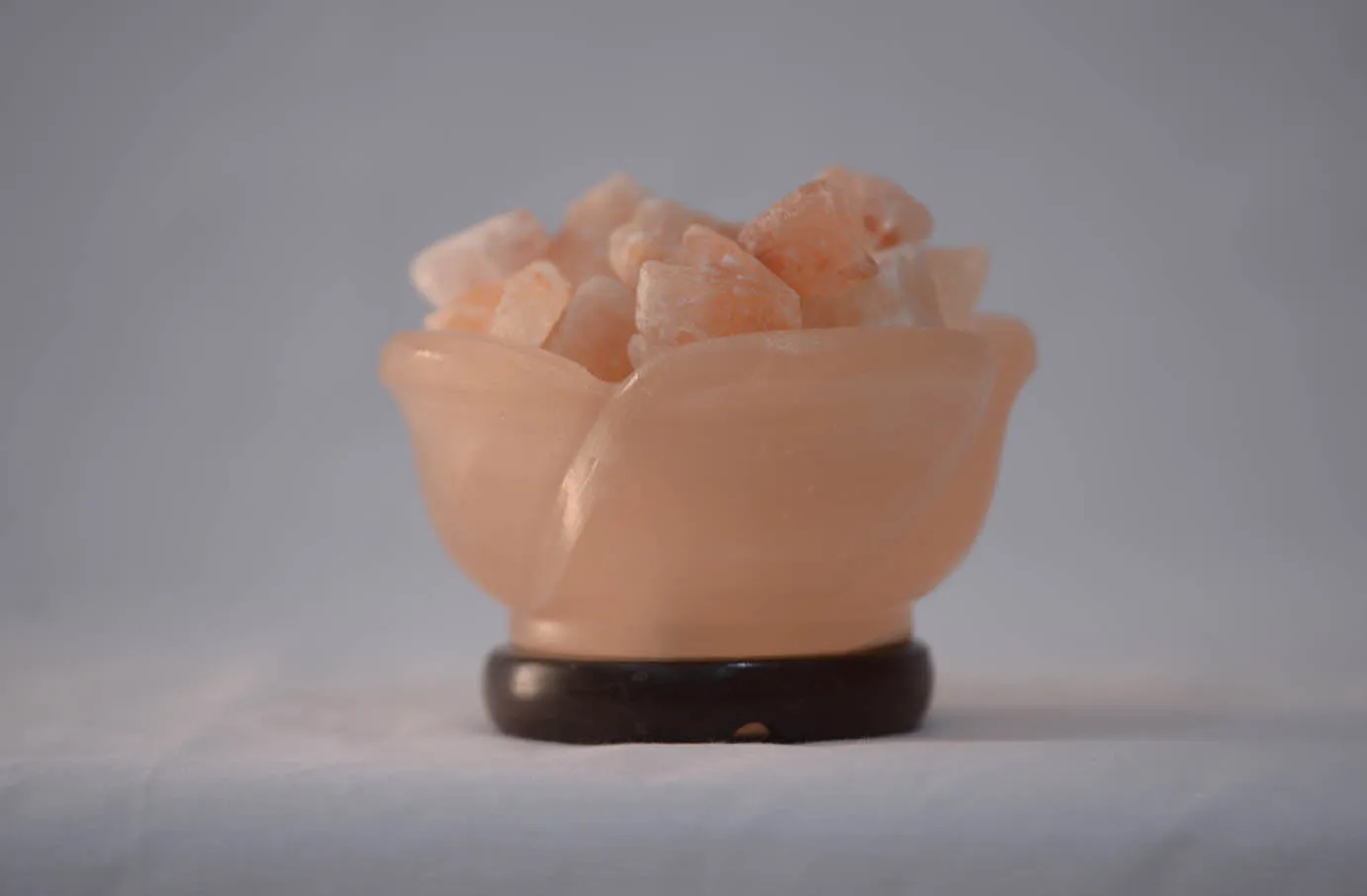 Salt Bowl Lamp With Chunks