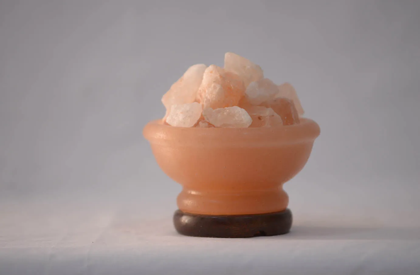 Salt Bowl Lamp With Chunks