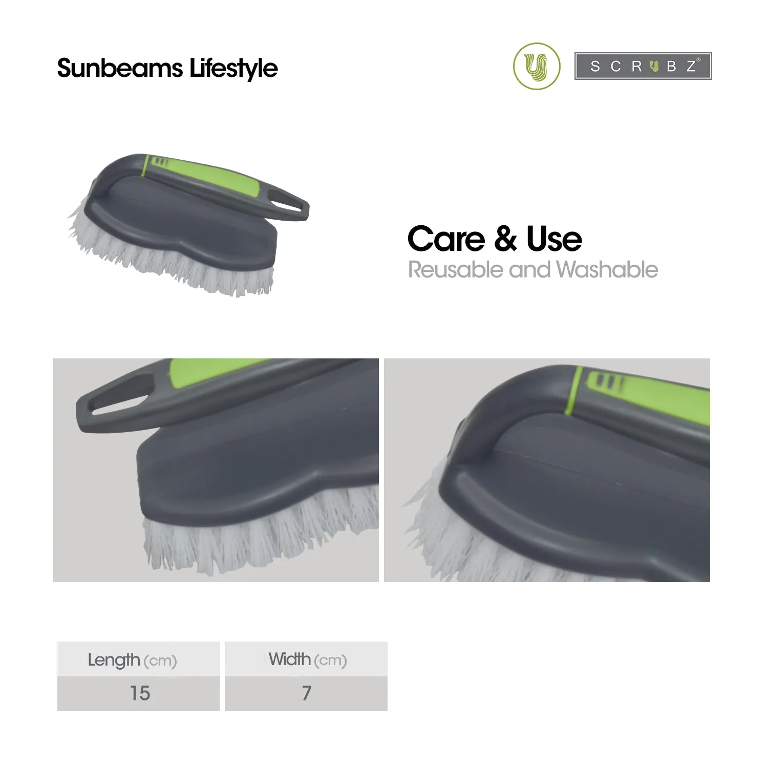 SCRUBZ Premium Iron Shape Brush